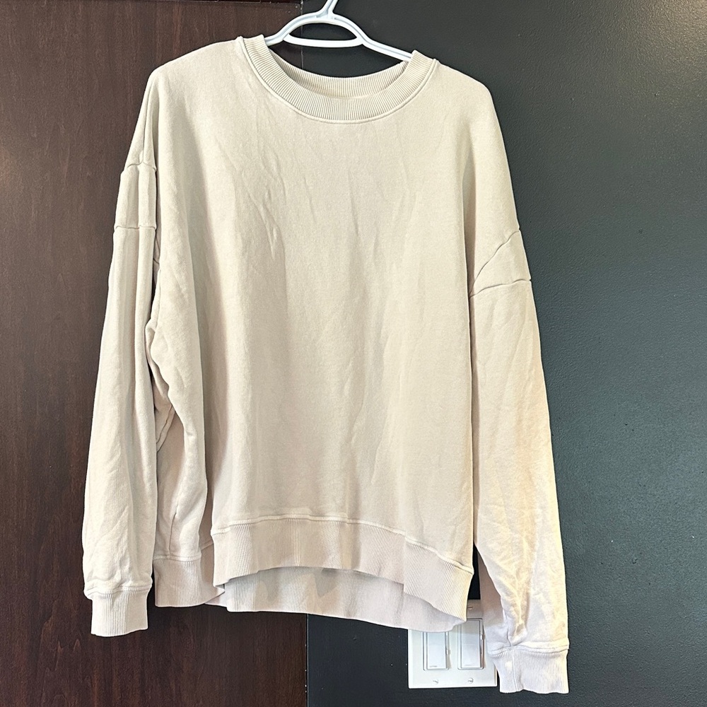 Outdoor voices Women's Relaxed Crewneck Sweater - Cream
